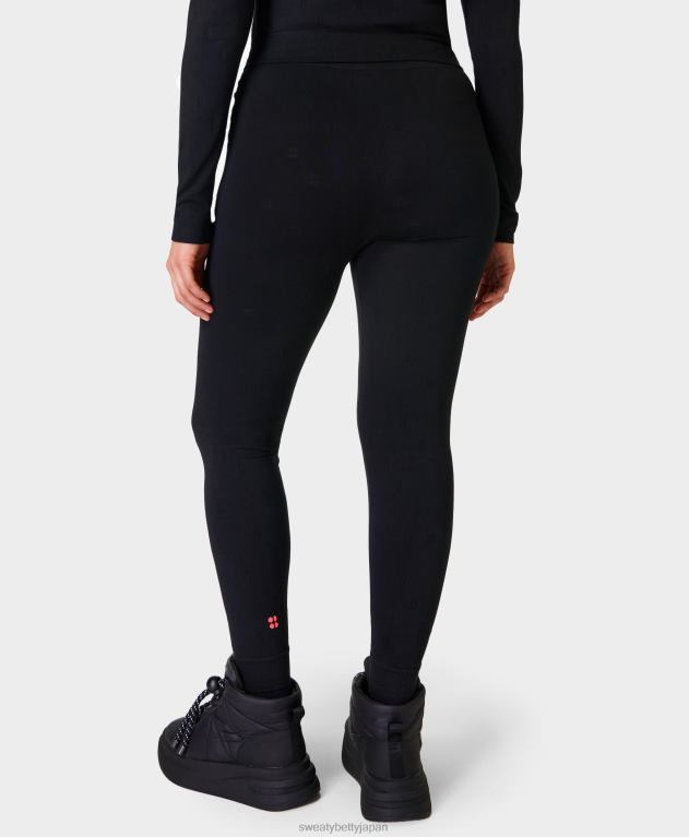 Sweaty Betty 女性 モーダルドットジャカードベースレイヤーレギンス L4RHF525 衣類 黒