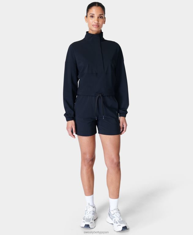 Sweaty Betty 女性 エクスプローラー ハーフジップ ミッドレイヤー L4RHF564 衣類 黒