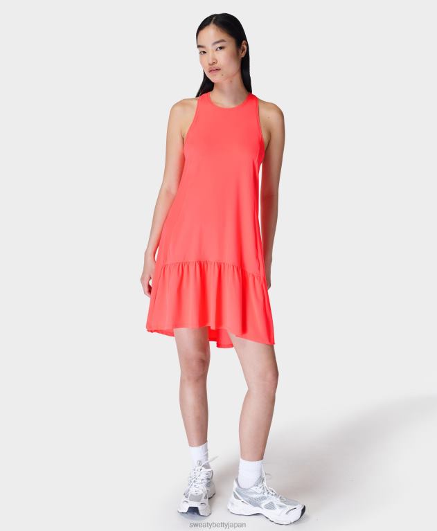 Sweaty Betty 女性 エクスプローラークラブ ミニドレス L4RHF578 衣類 口紅赤