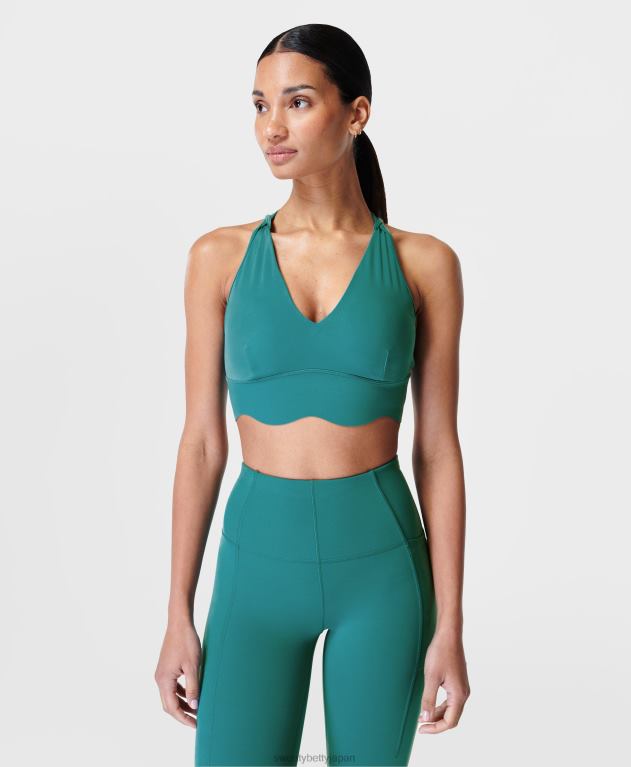 Sweaty Betty 女性 パワーコンタープランジブラ L4RHF583 衣類 アゲートブルー