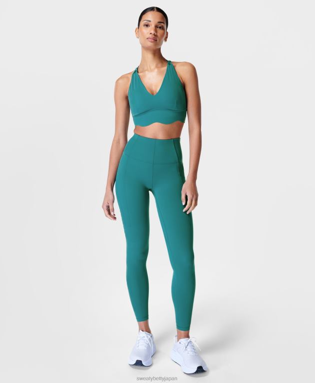 Sweaty Betty 女性 パワーコンタープランジブラ L4RHF583 衣類 アゲートブルー