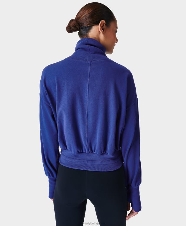 Sweaty Betty 女性 メロディラックスフリースプルオーバー L4RHF652 衣類 時間青