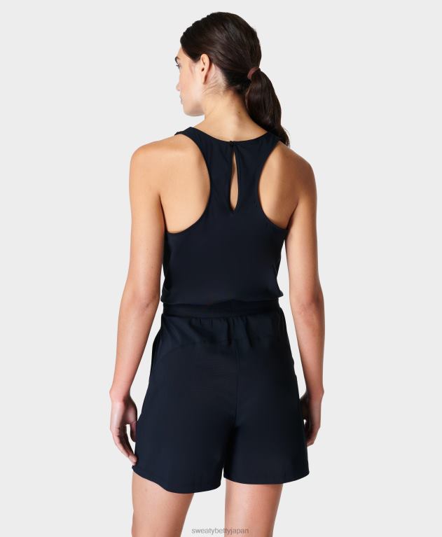 Sweaty Betty 女性 エクスプローラーロンパース L4RHF680 衣類 黒