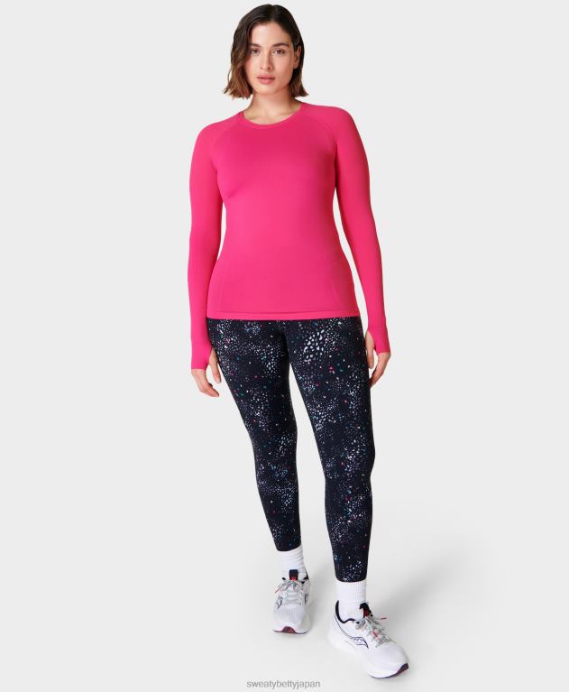 Sweaty Betty 女性 パワートレーニングレギンス L4RHF68 衣類 グレーのハイブリッドジオプリント