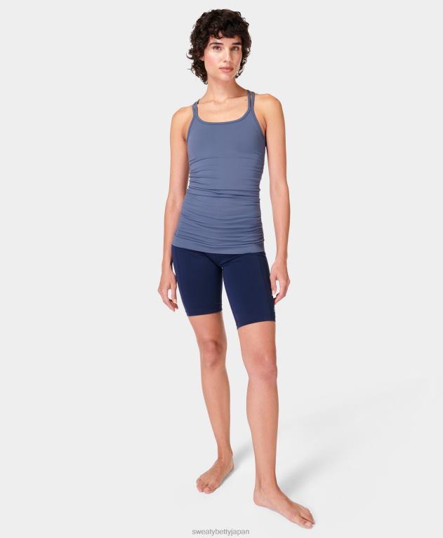 Sweaty Betty 女性 姿勢を整えるシームレスなヨガタンク L4RHF704 衣類 無限の青