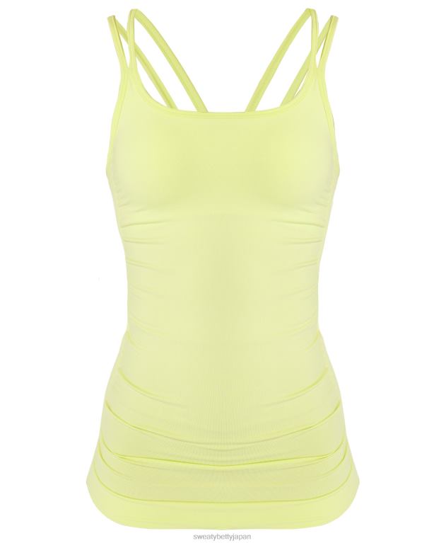 Sweaty Betty 女性 姿勢を整えるシームレスなヨガタンク L4RHF706 衣類 ポメログリーン