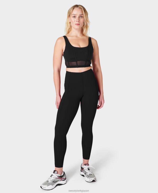 Sweaty Betty 女性 パワーコンターコルセットブラ L4RHF708 衣類 黒