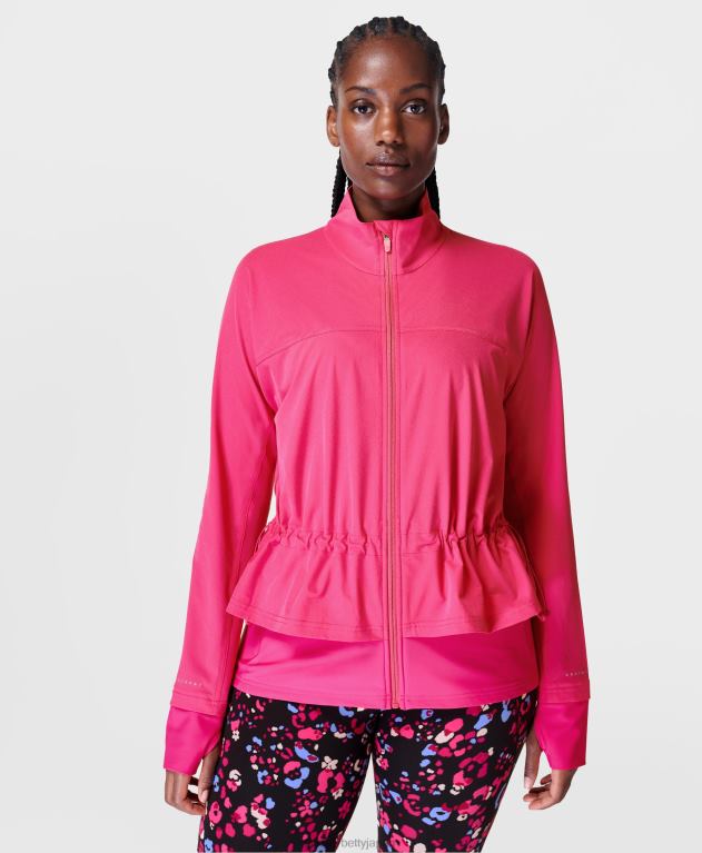 Sweaty Betty 女性 ファストレーンランニングジャケット L4RHF746 衣類 フランボワーズピンク