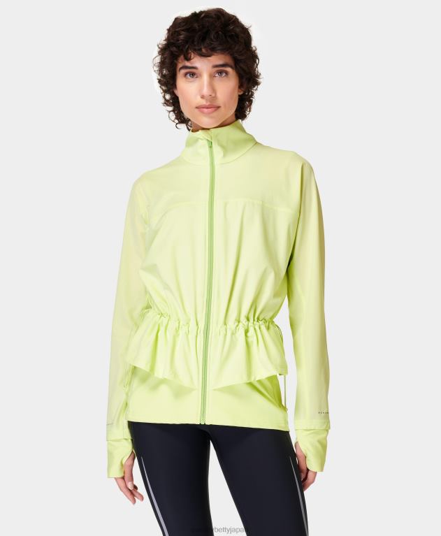 Sweaty Betty 女性 ファストレーンランニングジャケット L4RHF748 衣類 ポメログリーン