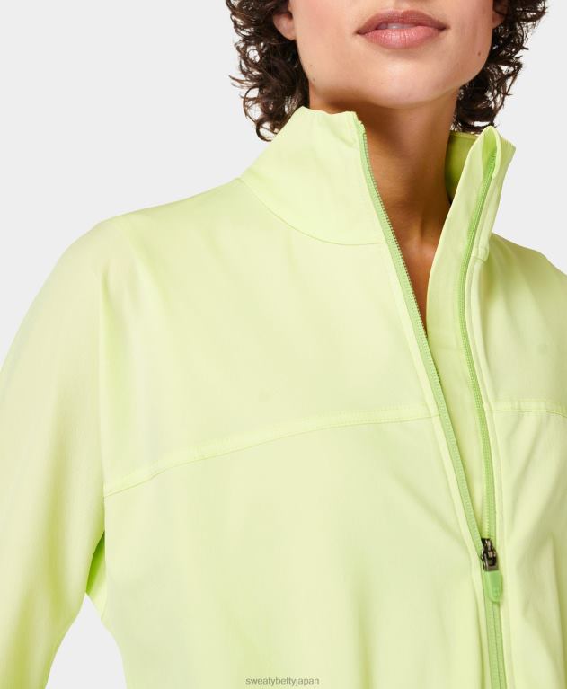 Sweaty Betty 女性 ファストレーンランニングジャケット L4RHF748 衣類 ポメログリーン