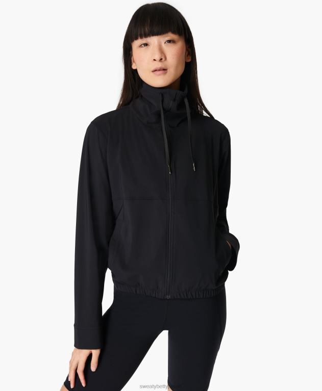 Sweaty Betty 女性 エクスプローラー ジップアップ ジャケット L4RHF750 衣類 黒