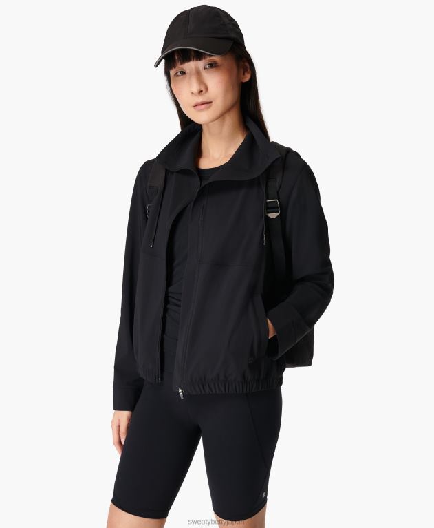 Sweaty Betty 女性 エクスプローラー ジップアップ ジャケット L4RHF750 衣類 黒