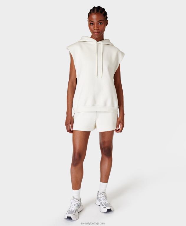 Sweaty Betty 女性 パワーハウスノースリーブパーカー L4RHF801 衣類 リリーホワイト