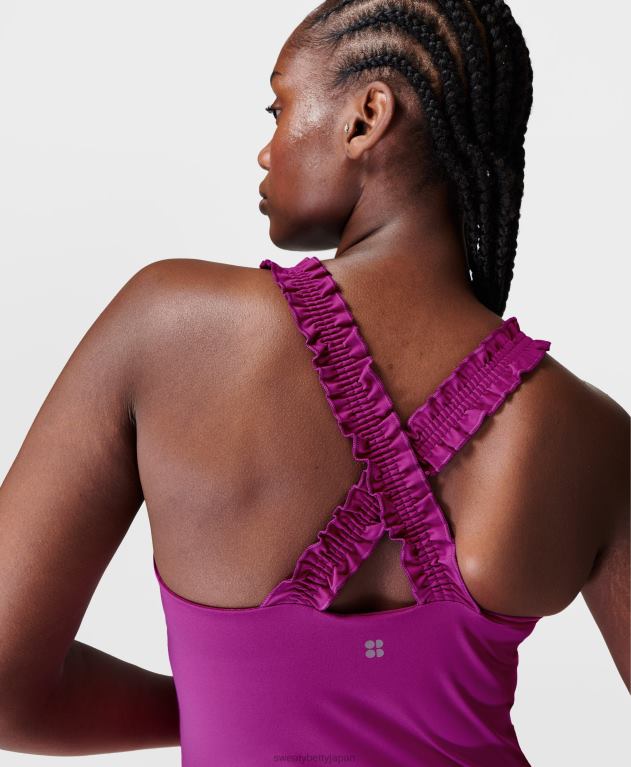 Sweaty Betty 女性 パワークロスバックタンク L4RHF803 衣類 マルベックパープル