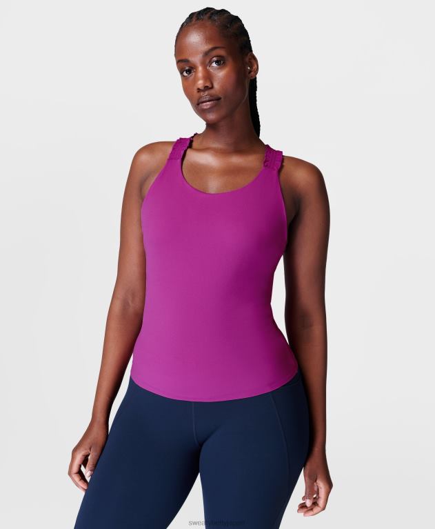 Sweaty Betty 女性 パワークロスバックタンク L4RHF803 衣類 マルベックパープル