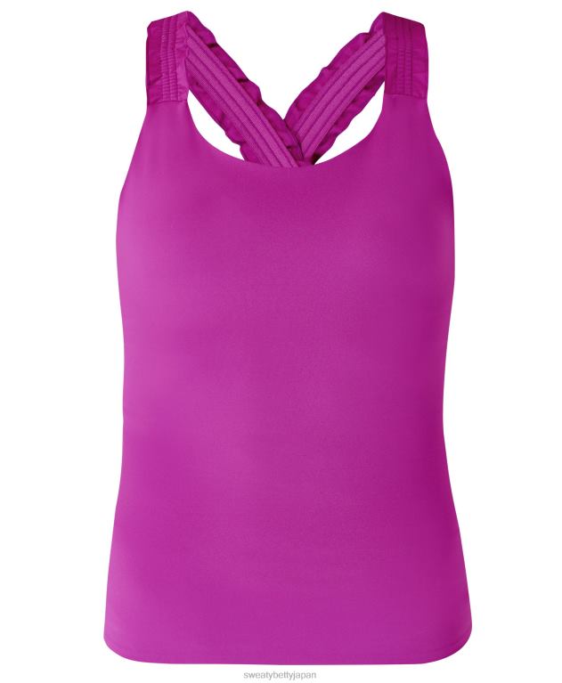 Sweaty Betty 女性 パワークロスバックタンク L4RHF803 衣類 マルベックパープル