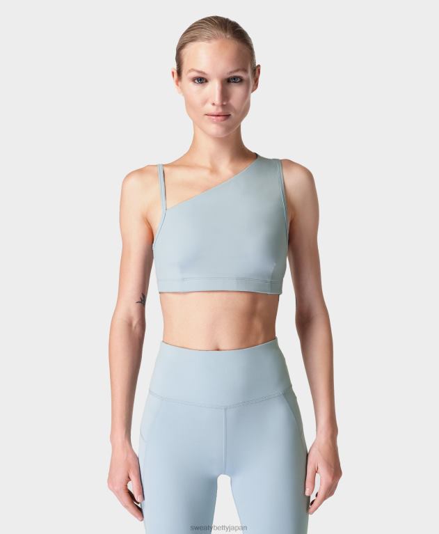 Sweaty Betty 女性 非対称スカルプブラ L4RHF826 衣類 アルミニウムブルー