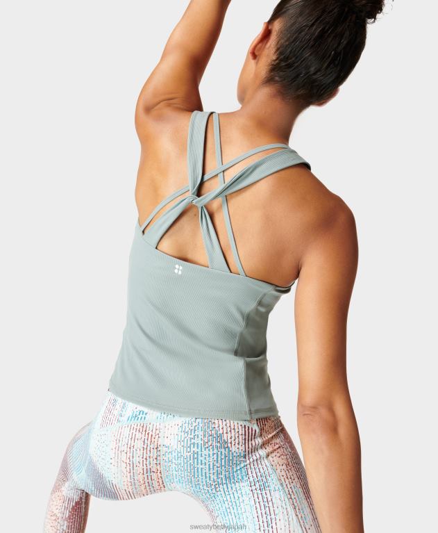 Sweaty Betty 女性 スーパーソフトリブヨガタンク L4RHF829 衣類 ストームブルー