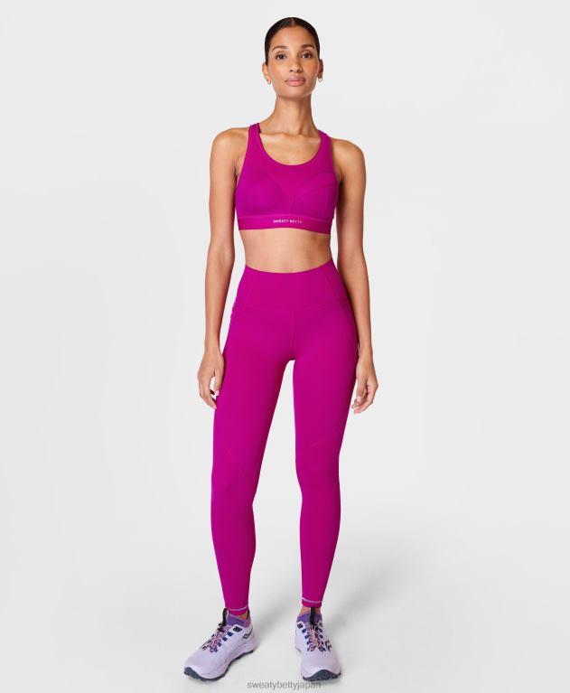 Sweaty Betty 女性 パワプロトレーニングレギンス L4RHF84 衣類 マゼンタフュージョンパープル