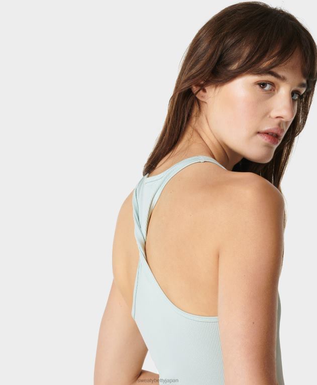 Sweaty Betty 女性 春のシームレスなタンクトップ L4RHF852 衣類 クラウドブルー