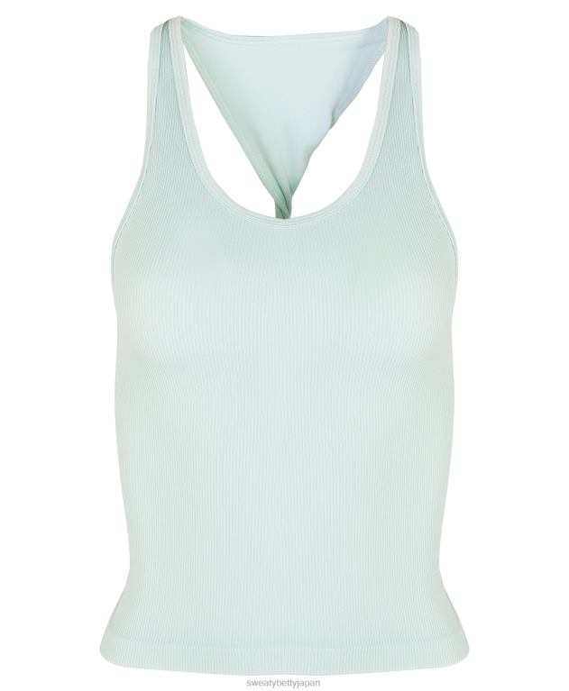 Sweaty Betty 女性 春のシームレスなタンクトップ L4RHF852 衣類 クラウドブルー