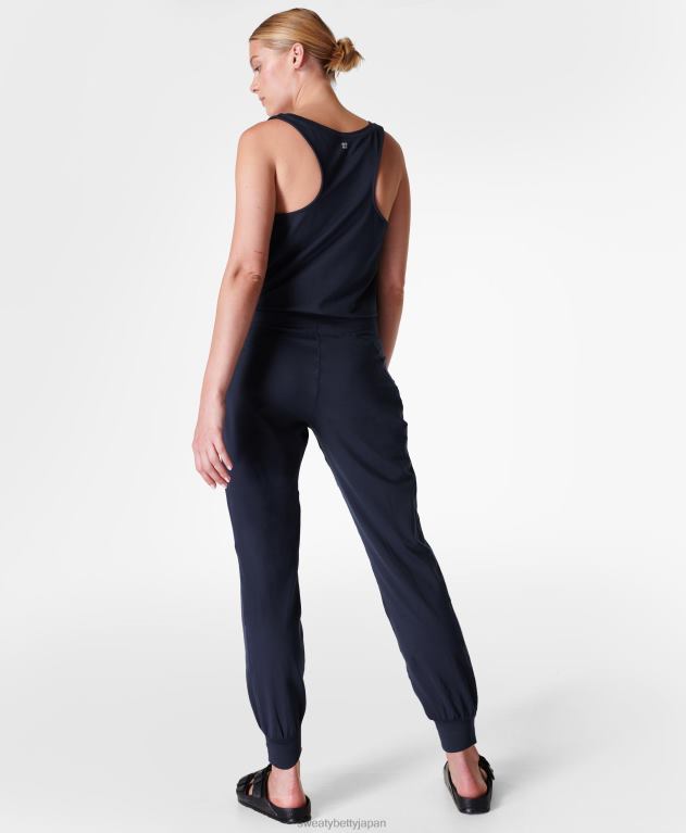 Sweaty Betty 女性 ゲイリージャンプスーツ L4RHF858 衣類 ネイビーブルー