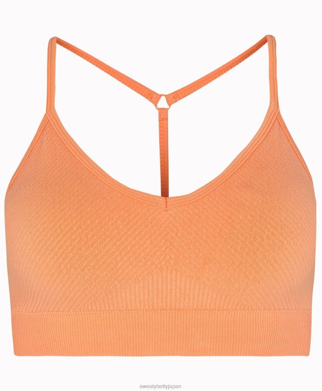 Sweaty Betty 女性 マインドフルなシームレスヨガブラ L4RHF931 衣類 春のオレンジ