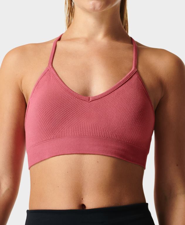 Sweaty Betty 女性 マインドフルなシームレスヨガブラ L4RHF935 衣類 アドベンチャーピンク