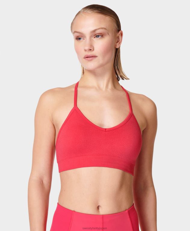 Sweaty Betty 女性 マインドフルなシームレスヨガブラ L4RHF939 衣類 グローピンク