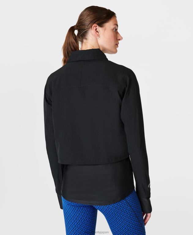 Sweaty Betty 女性 ファストトラックランニングジャケット L4RHF93 衣類 黒