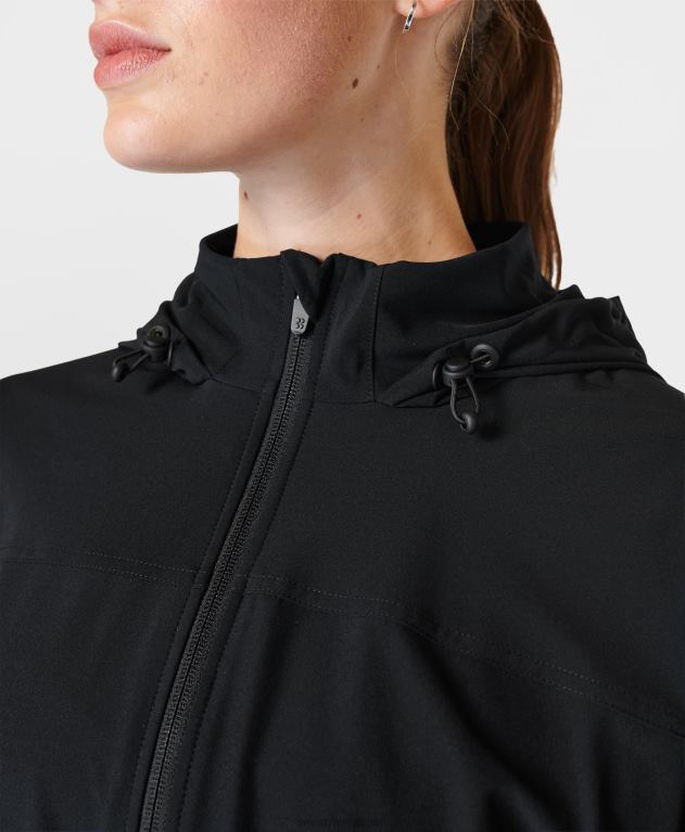 Sweaty Betty 女性 ファストトラックランニングジャケット L4RHF93 衣類 黒