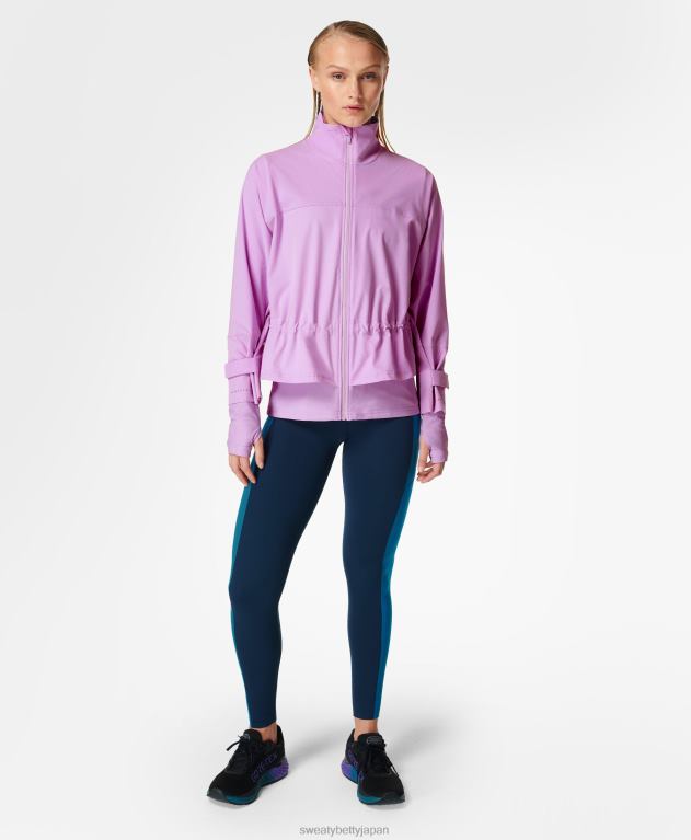 Sweaty Betty 女性 ファストレーンランニングジャケット L4RHF957 衣類 イオンパープル