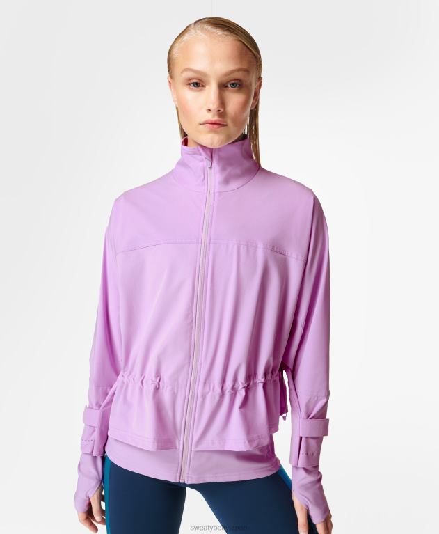 Sweaty Betty 女性 ファストレーンランニングジャケット L4RHF957 衣類 イオンパープル