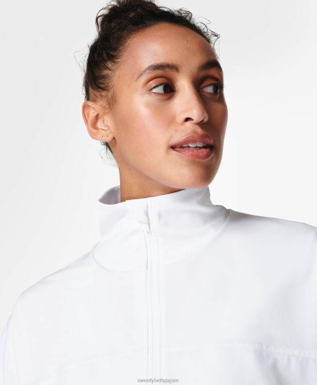 Sweaty Betty 女性 ファストレーンランニングジャケット L4RHF958 衣類 白