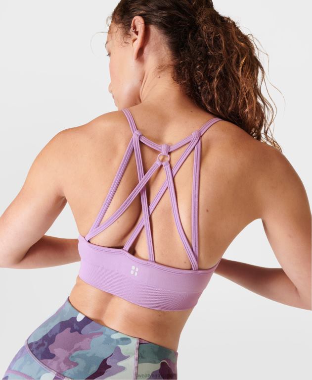 Sweaty Betty 女性 スピリットが目覚めたヨガブラ L4RHF961 衣類 ユリパープル