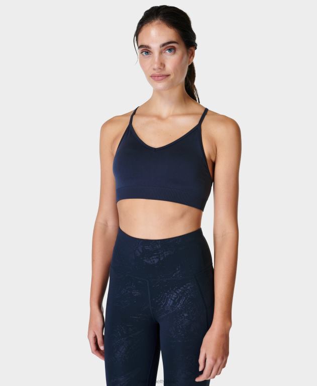 Sweaty Betty 女性 スピリットが目覚めたヨガブラ L4RHF962 衣類 ネイビーブルー