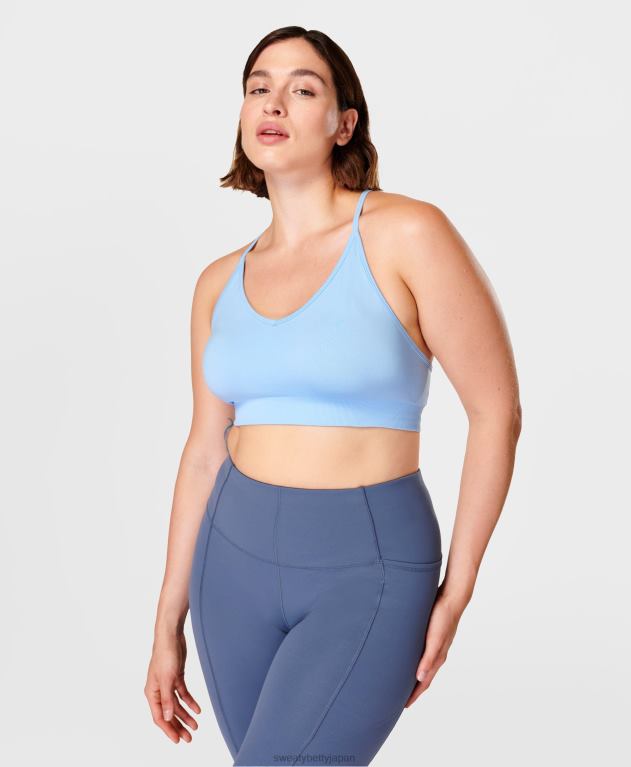 Sweaty Betty 女性 スピリットが目覚めたヨガブラ L4RHF964 衣類 フィルターブルー