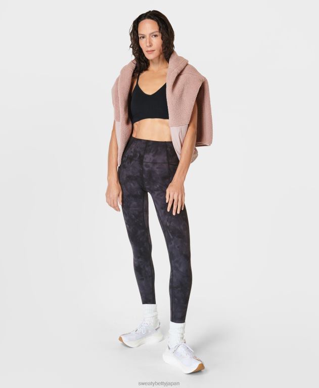 Sweaty Betty 女性 マインドフルなシームレスヨガブラ L4RHF98 衣類 黒