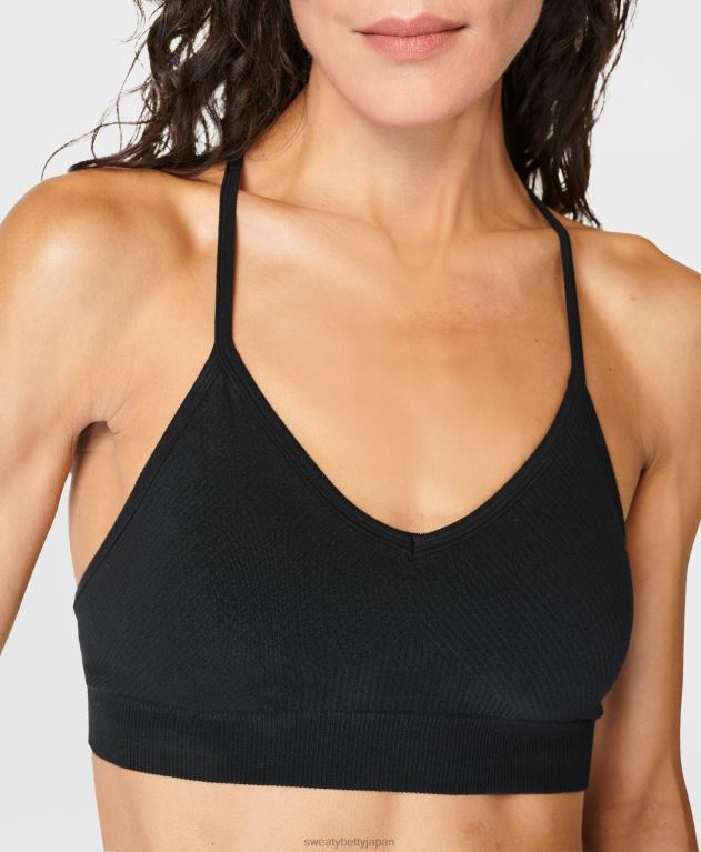 Sweaty Betty 女性 マインドフルなシームレスヨガブラ L4RHF98 衣類 黒