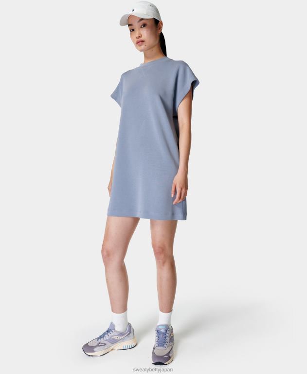 Sweaty Betty 女性 サンドウォッシュ クラウドウェイト Tシャツドレス L4RHF1010 衣類 コーブブルー