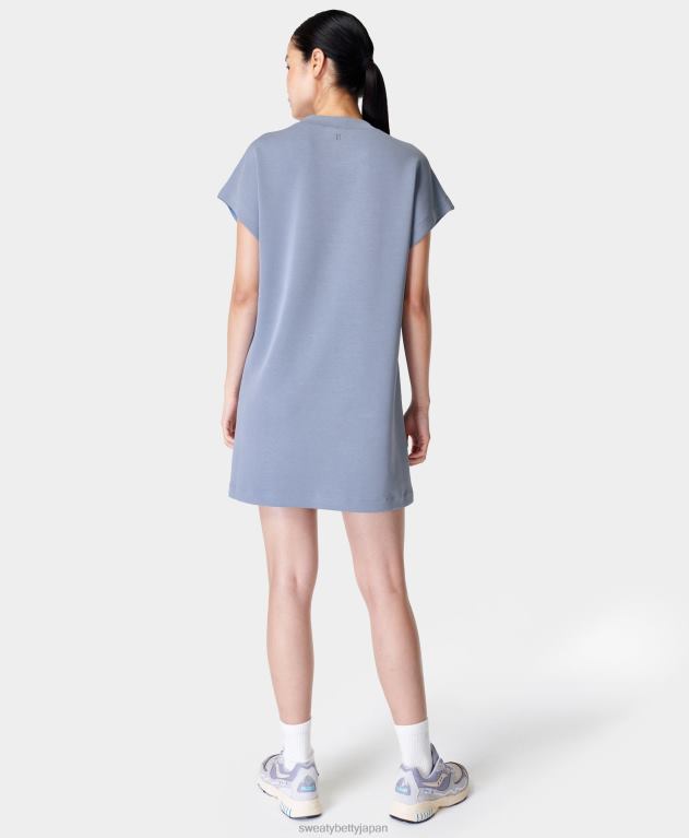 Sweaty Betty 女性 サンドウォッシュ クラウドウェイト Tシャツドレス L4RHF1010 衣類 コーブブルー