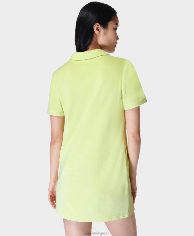 Sweaty Betty 女性 タオル地 Tシャツドレス L4RHF865 衣類 ポメログリーン