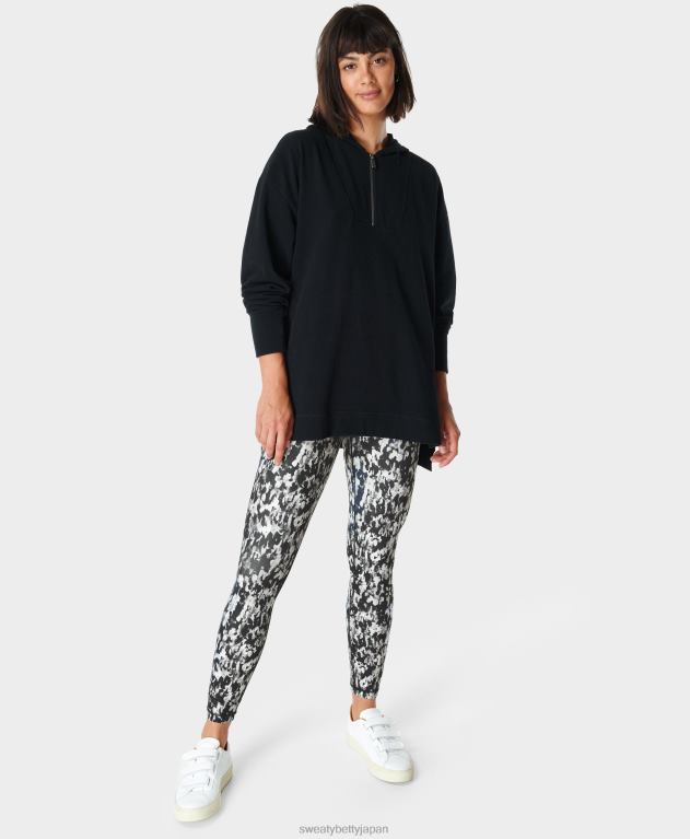 Sweaty Betty 女性 enlighten luxe フリース ハーフジップ L4RHF1107 衣類 黒