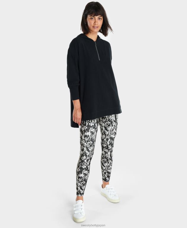 Sweaty Betty 女性 enlighten luxe フリース ハーフジップ L4RHF1107 衣類 黒