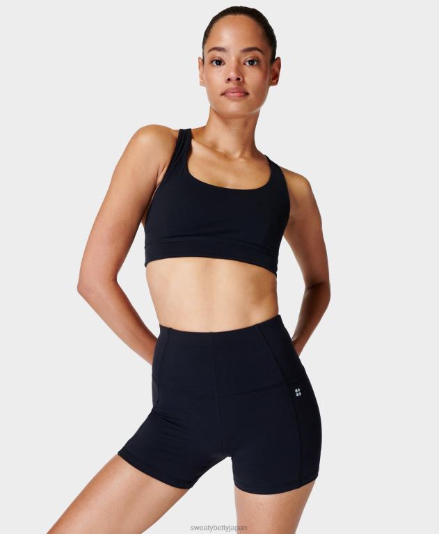 Sweaty Betty 女性 スーパーソフト4インチバイカーショーツ L4RHF661 衣類 黒