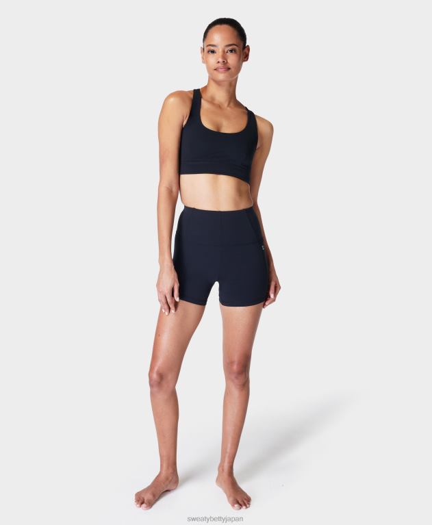 Sweaty Betty 女性 スーパーソフト4インチバイカーショーツ L4RHF661 衣類 黒