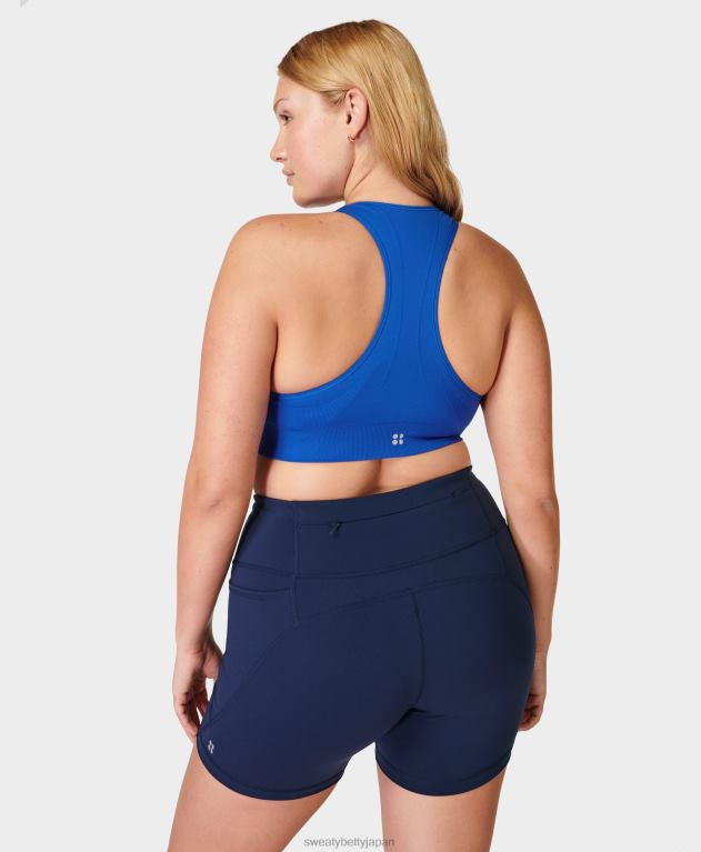 Sweaty Betty 女性 パワー4インチバイカーショーツ L4RHF674 衣類 ネイビーブルー