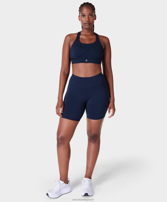 Sweaty Betty 女性 パワー6インチバイカーショーツ L4RHF414 衣類 ネイビーブルー