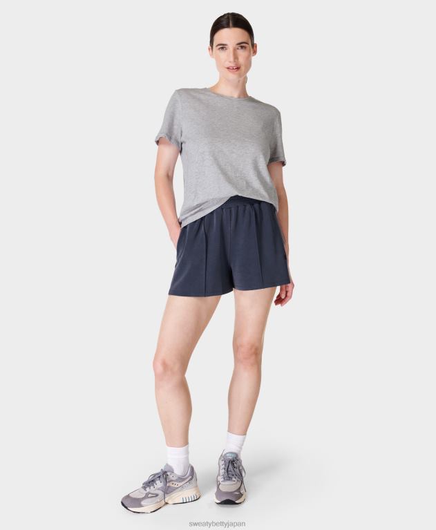 Sweaty Betty 女性 サンドウォッシュ クラウド ウェイト ショーツ L4RHF640 衣類 ネイビーブルー