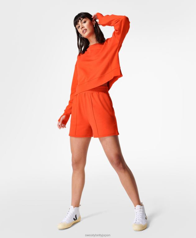 Sweaty Betty 女性 授業後のショートパンツ L4RHF696 衣類 リゾートレッド